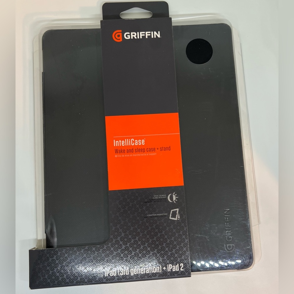 Griffin IntelliCase Wake & Sleep + Stand Black 3rd Generation
